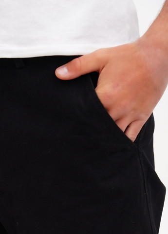 Черные кэжуал демисезонные прямые брюки MAINE