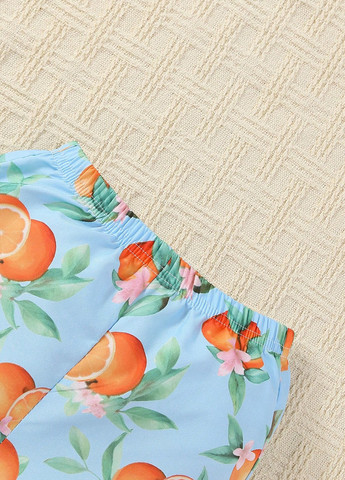 Комбінований літній костюм (сорочка, шорти) з шортами, з сорочкою SHEIN