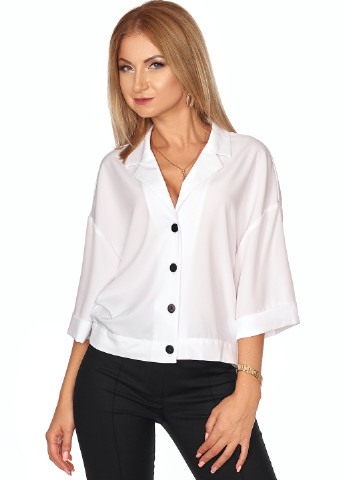 Біла демісезонна блуза SL- FASHION