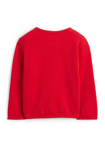 Красный свитшот C&A новогодний без декора (367740129)