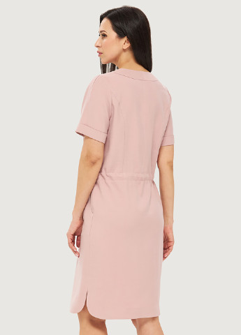 Розовое кэжуал платье DANNA однотонное