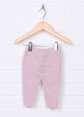 Бледно-розовые кэжуал демисезонные со средней талией брюки Mile Bebe