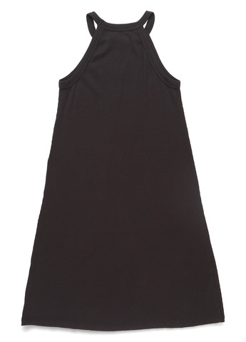 Черное кэжуал платье а-силуэт, платье-майка Madewell однотонное