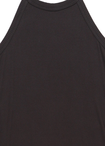 Черное кэжуал платье а-силуэт, платье-майка Madewell однотонное