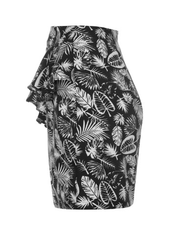 Черная кэжуал с рисунком юбка Golddigga