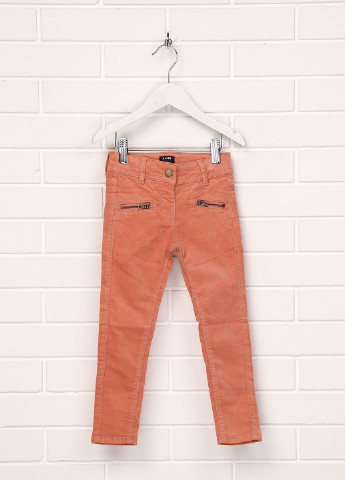 Персиковые кэжуал демисезонные зауженные брюки Kiabi
