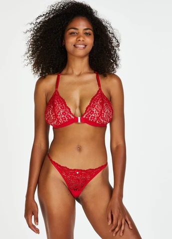 Красный триэнджел бюстгальтер Hunkemoller полиамид