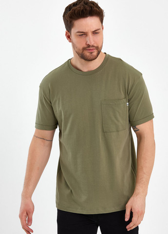 Оливковая футболка Trend Collection