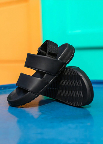 Черные кэжуал сандалии SHEIN на липучке