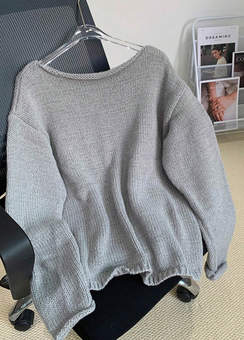 Светло-серый демисезонный джемпер джемпер SHEIN