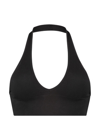 Чёрный бралетт бюстгальтер Hunkemoller без косточек полиамид