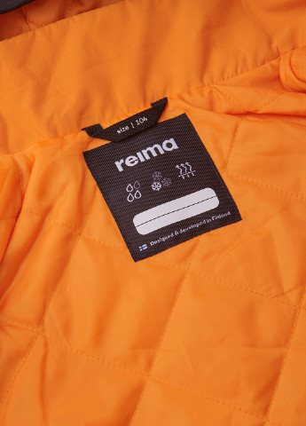 Оранжевая демисезонная куртка утеплённая Reima Symppis
