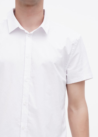 Белая кэжуал рубашка однотонная Boohoo