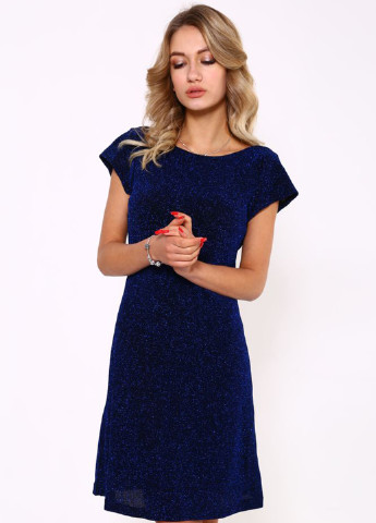 Темно-синее коктейльное платье Kamomile однотонное