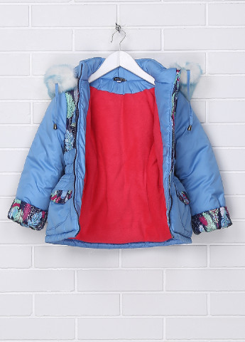 Голубой зимний комплект (куртка, комбинезон) Zalexa
