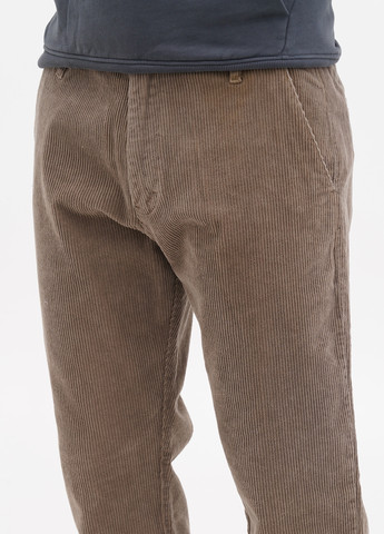 Серо-бежевые кэжуал демисезонные прямые брюки S.Oliver