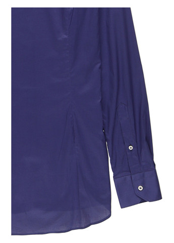 Темно-синяя классическая, кэжуал рубашка однотонная Nazarenogabrielli