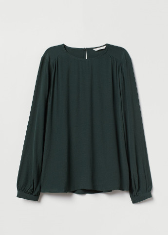 Темно-зелёная блуза H&M