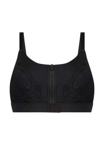 Чёрный топ бюстгальтер Hunkemoller без косточек полиамид