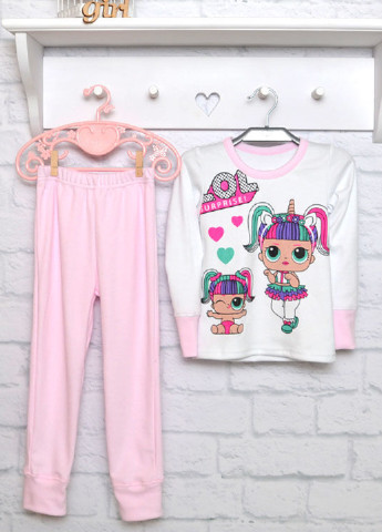 Розовая всесезон пижама (лонгслив, брюки) Blanka