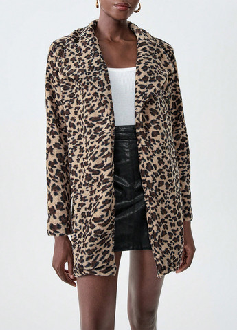 Коричневе демісезонне Пальто SHEIN