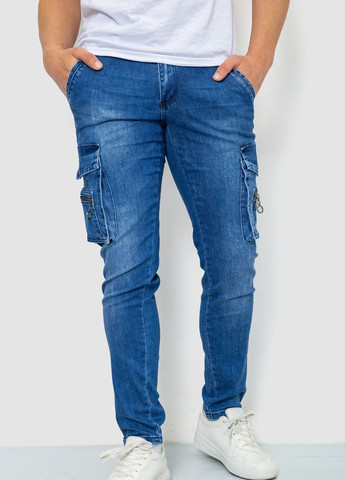 Синие демисезонные карго джинсы Ager