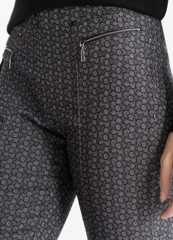 Черные кэжуал демисезонные зауженные, укороченные брюки C&A