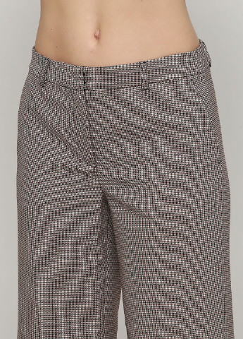 Серо-коричневые классические демисезонные прямые брюки BRANDTEX COPENHAGEN