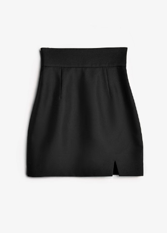 Черная однотонная юбка Gepur