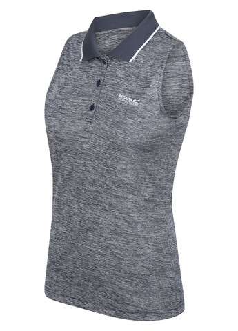 Серо-синяя женская футболка-поло Regatta меланжевая