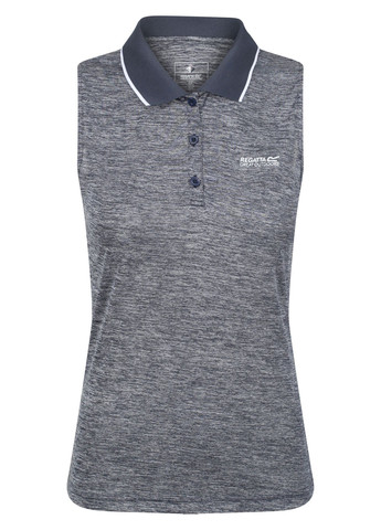 Серо-синяя женская футболка-поло Regatta меланжевая