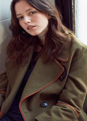 Оливкове (хакі) демісезонне Пальто Vero Moda