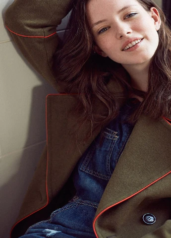Оливкове (хакі) демісезонне Пальто Vero Moda