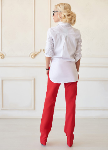 Белая демисезонная блуза Lux Look