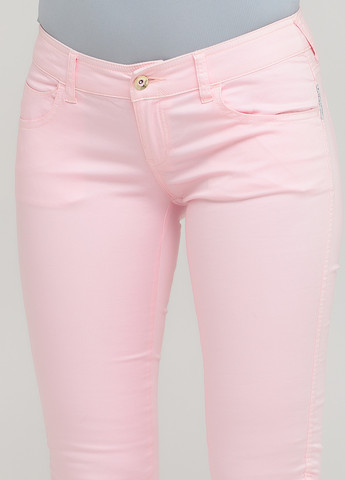 Светло-розовые кэжуал демисезонные зауженные брюки Armani Jeans