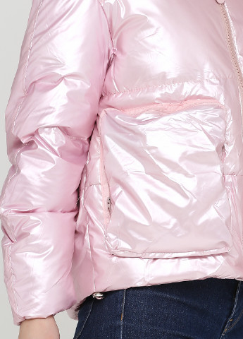 Светло-розовая зимняя куртка Mengerzi