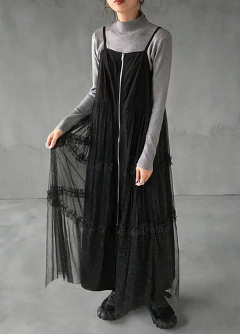 Демисезонный женский сарафан SHEIN однотонный