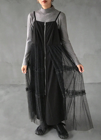 Демисезонный женский сарафан SHEIN однотонный