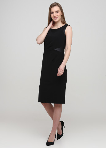 Черное кэжуал платье футляр Jacqueline Riu однотонное