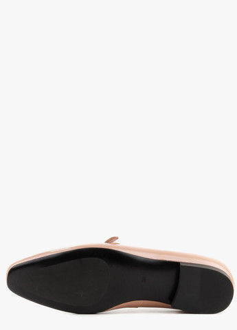 Жіночі балетки Le'BERDES | бежеві однотонні лаковані натуральна шкіра (293152913)