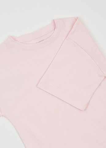 Светло-розовая демисезонная футболка Фламинго