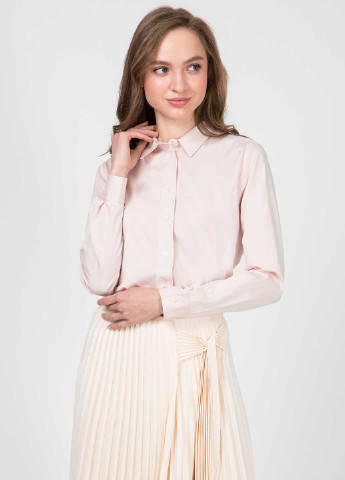 Светло-розовая кэжуал рубашка однотонная Calvin Klein