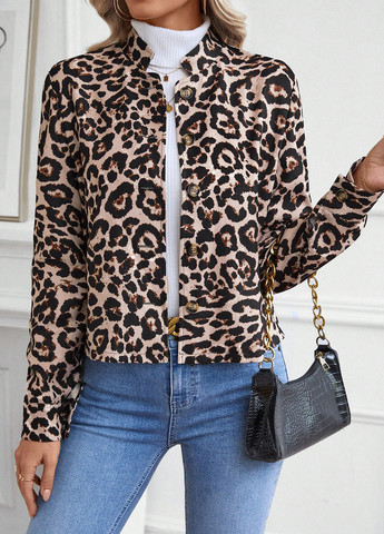 Бежевая демисезонная куртка SHEIN