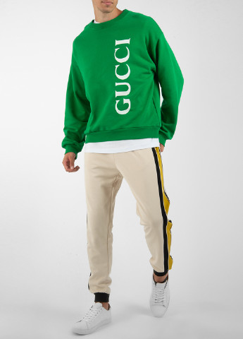Свитшот Gucci - крой зеленый кэжуал - (198219138)