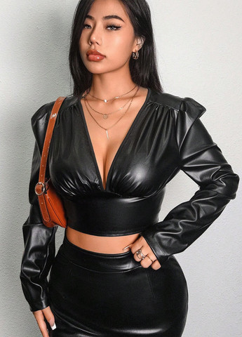 Чорна блуза SHEIN