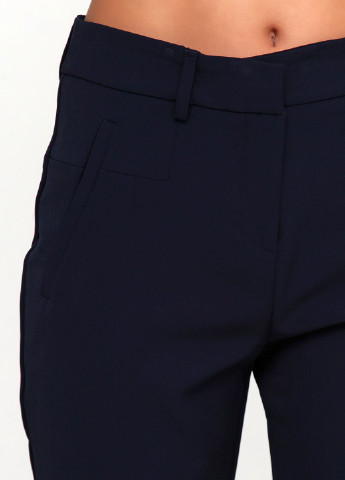 Темно-синие кэжуал демисезонные брюки Sandro Ferrone