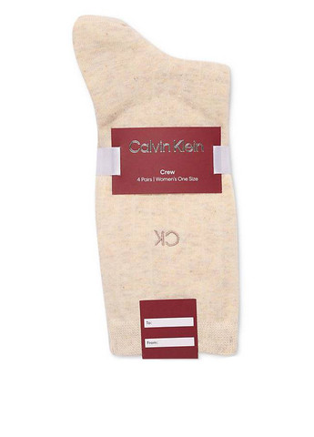 Комбинированные носки (4 пары) Calvin Klein логотипы (315018769)