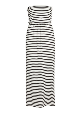 Чорно-білий кежуал сукня а-силует H&M в смужку