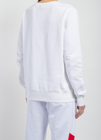 Белый белый хлопковый свитшот с логотипом Supreme Spain однотонный (189850242)