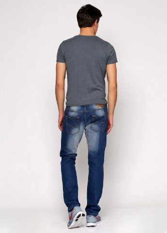 Синие демисезонные прямые джинсы Noize Jeans